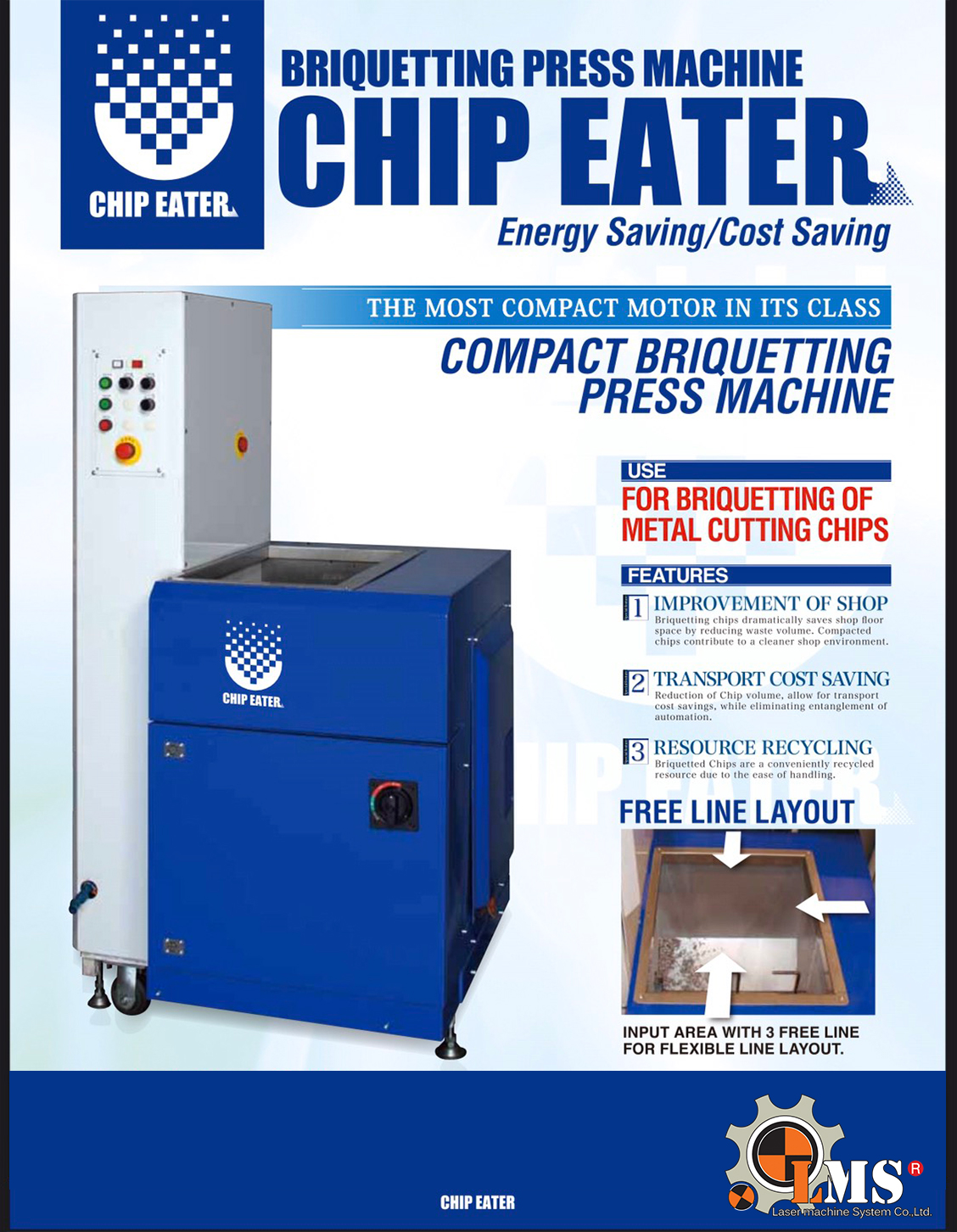 Horkos Briquetting Press Machine  - Chip Eater